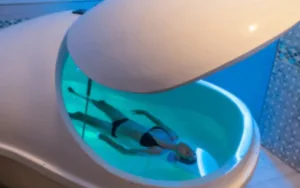 Oasis Float offers sensory deprivation floatation therapy for relaxation and stress relief